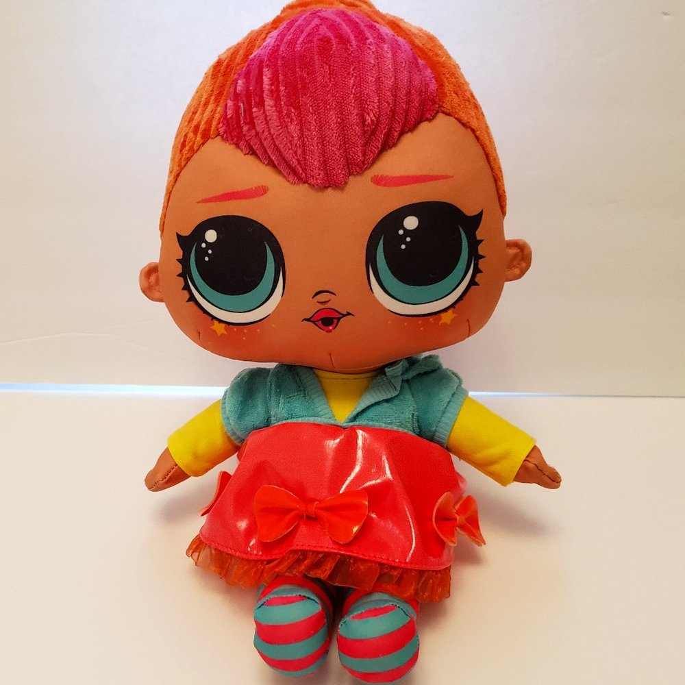 LOL Surprise Neon QT 16" Huggable Soft Plush Doll